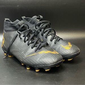 Cleats Shoes Nike Mercurial Youth Size 4.5Y superfly soccer Sneakers Sport Black